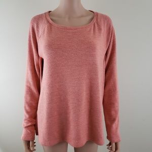 Caslon Peach Long Sleeve Sweater Size Medium